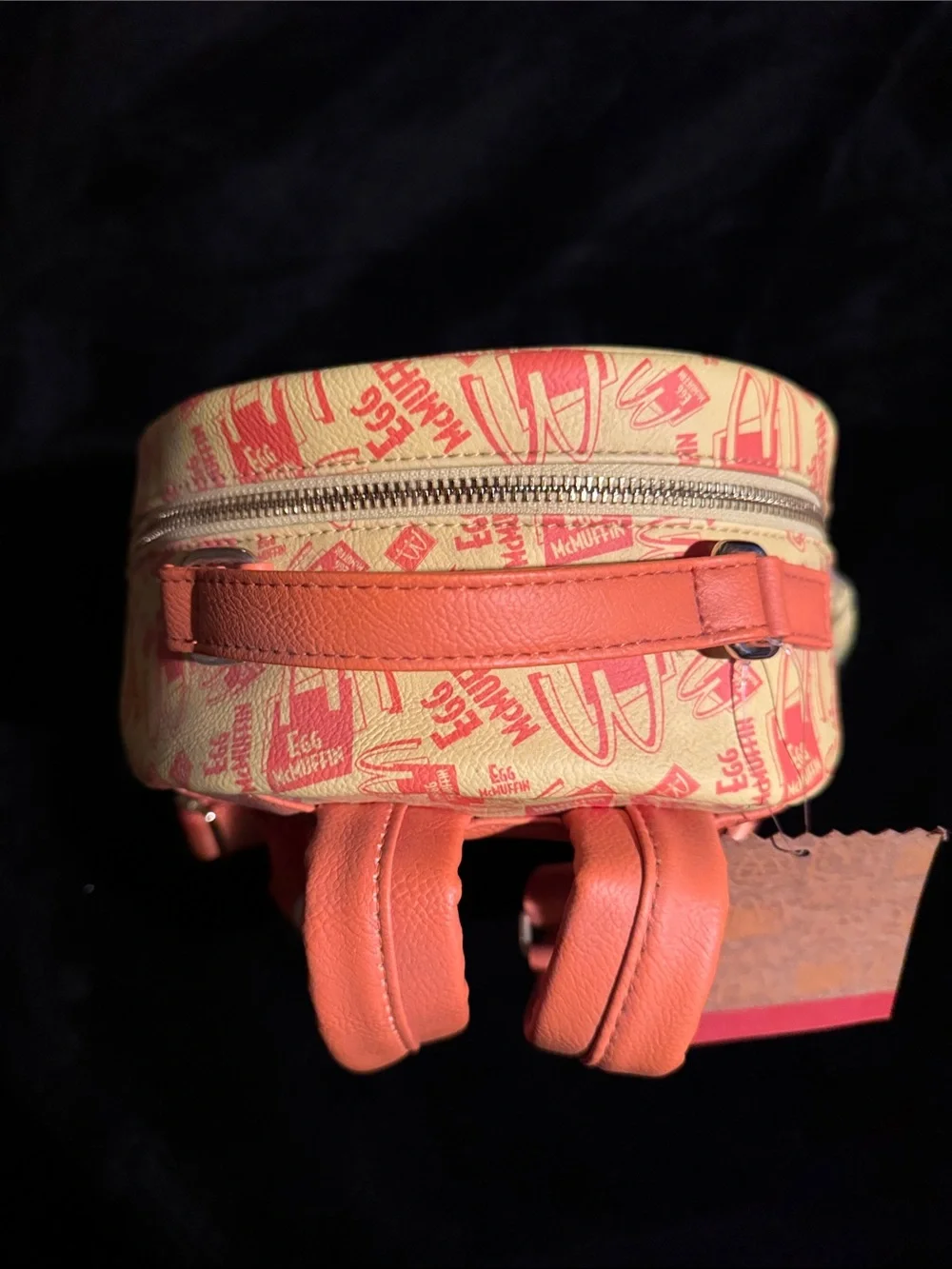 McDonald's Beige & Red Patterned Kids Mini Backpack